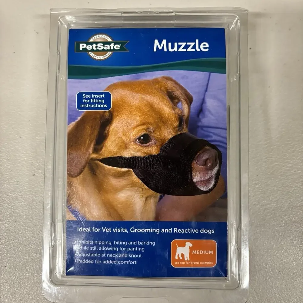 PetSafe Muzzle Medium. Black. New In Box.